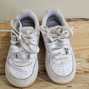 Nike Air Force 1 AF1 White Retro Toddler Sneakers Size 6